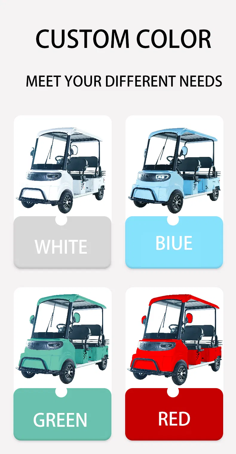 Luxuoso Elétrico Off-Road Carrinho de Golfe com Longa Duração da Bateria