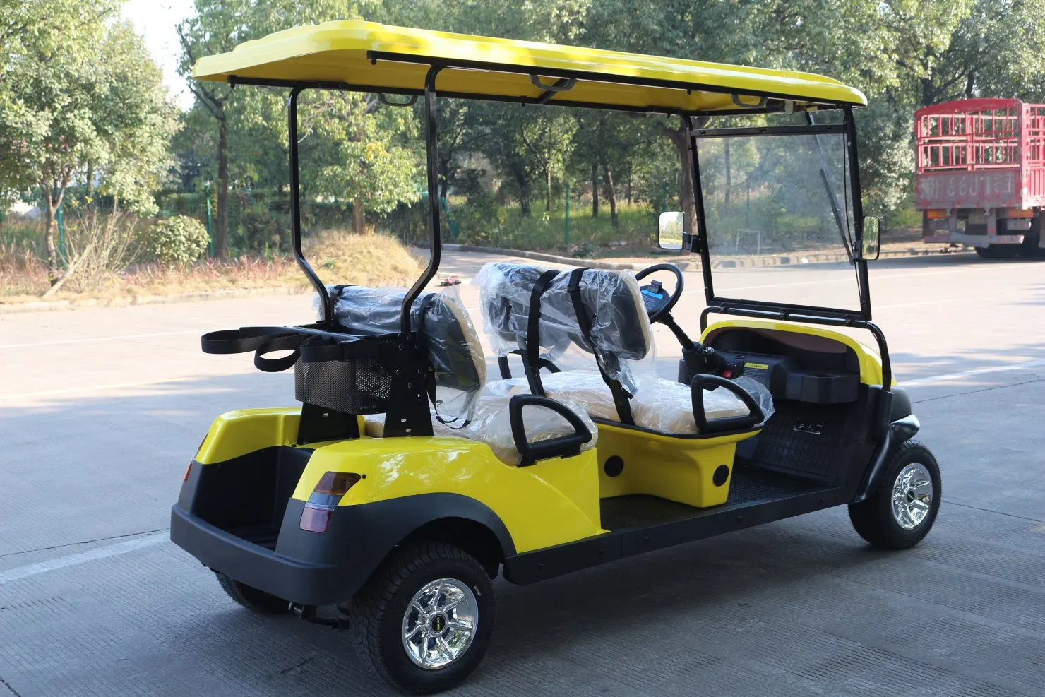 Carro de golfe elétrico para passeios, carrinho de golfe de lítio, veículo utilitário
