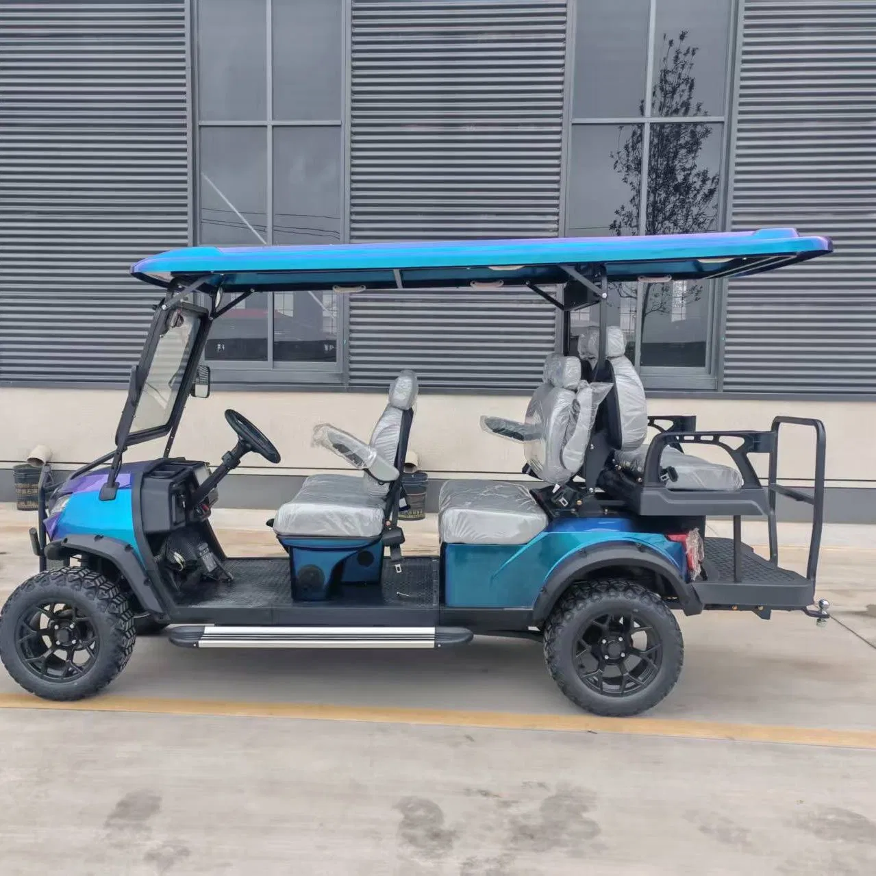 Certificado CE 4 Assento 4 Curso 300cc Motor a Gasolina Alimentado por Cart de Golfe