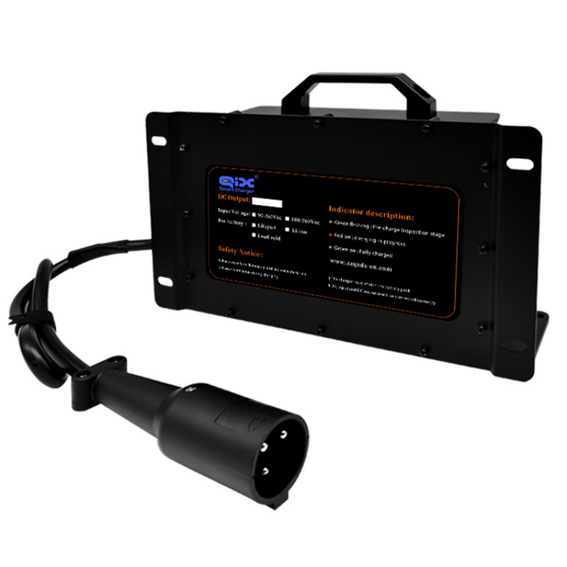 2000W Carregador Inteligente de Bateria de Íon de Lítio para Veículos Elétricos e Carrinhos de Golfe