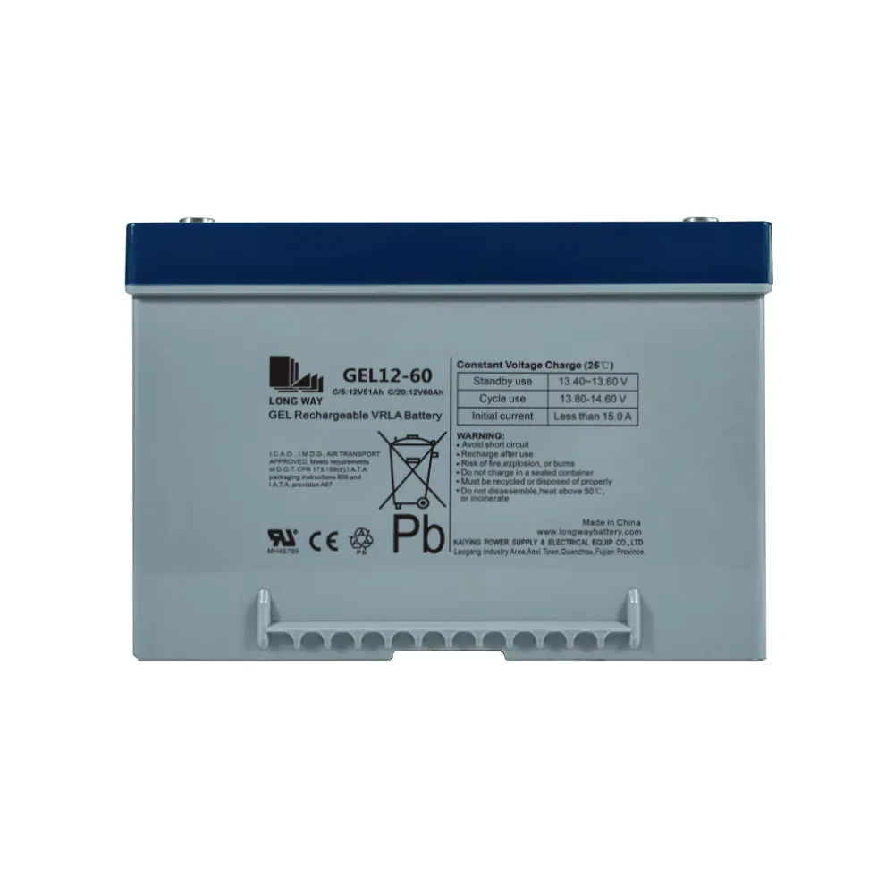 Gel12V60ah Baterias de Chumbo Ácido Recarregáveis para Cadeira de Rodas Elétrica, Scooter de Mobilidade Elétrica, Carro de Patrulha, Carrinho de Golfe, Sistema Solar e de Armazenamento de Energia