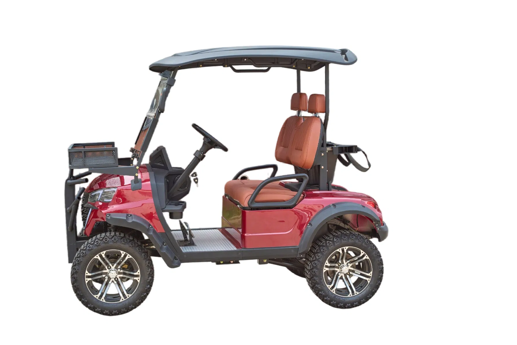 Carrinho de Golfe Elétrico Personalizável 2 Lugares com Várias Cores e Acessórios Opcionais