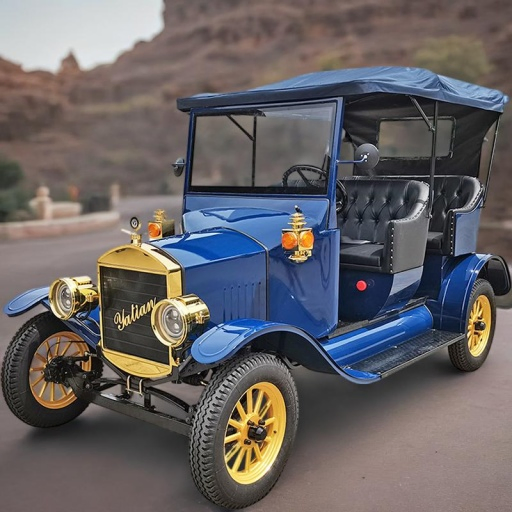 Carrinho de Golfe de Luxo Premium Modelo T para Mini Clubes
