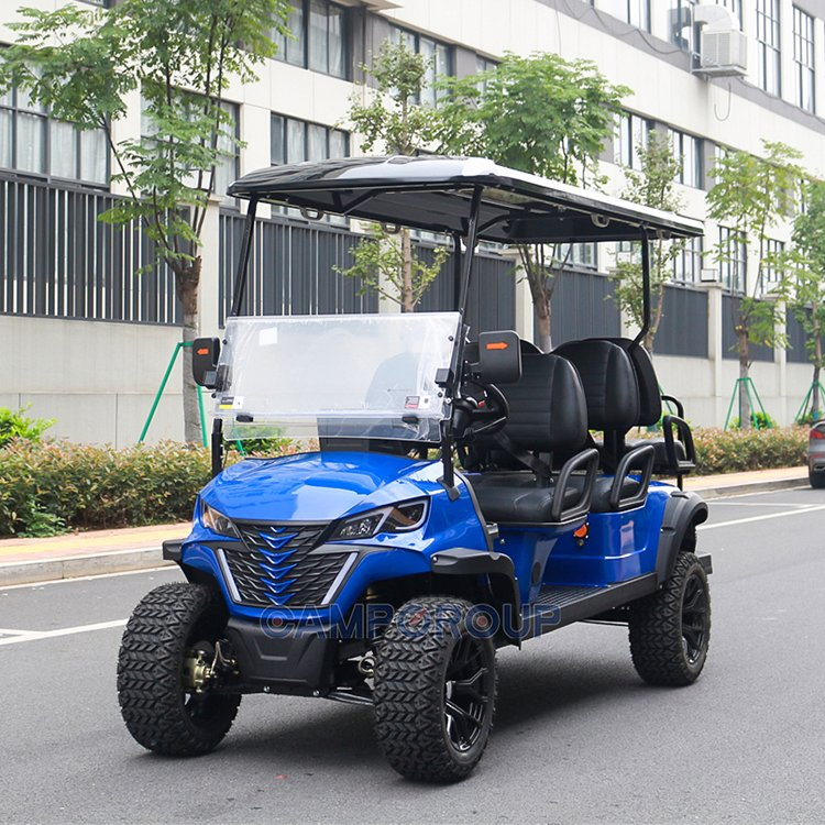 Carrinho de Golfe Legal na Rua 4 Lugares Carro de Passeio com Bateria de Lítio Buggy Off-Road a Gasolina