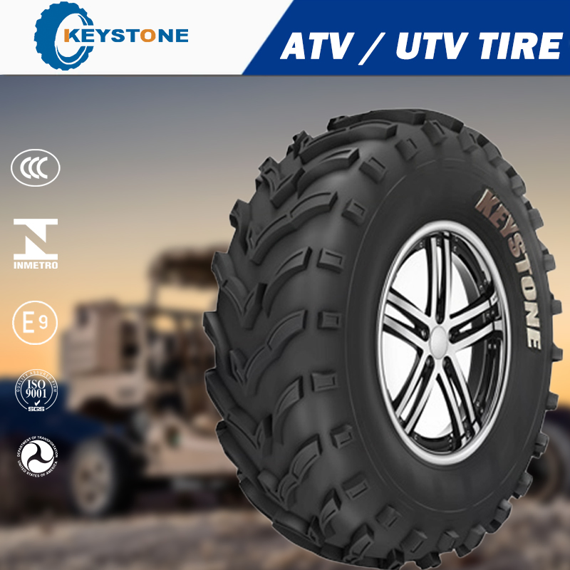 Pneu e Roda de ATV/UTV At24X8-12 At25X8-12 At26X8-12 At26X9-14 Pneu de Carrinho de Golfe