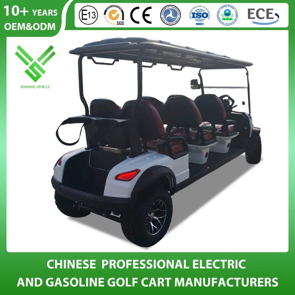 Carrinho de Golfe de Luxo Lsv 6 Lugares 72V Buggy de Litio Off Road para Caça