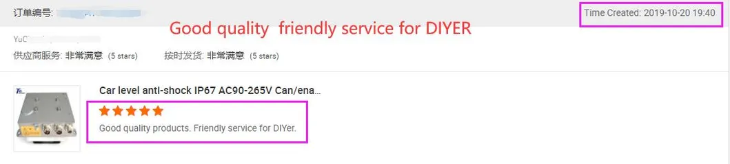 Avaliação do Cliente 1