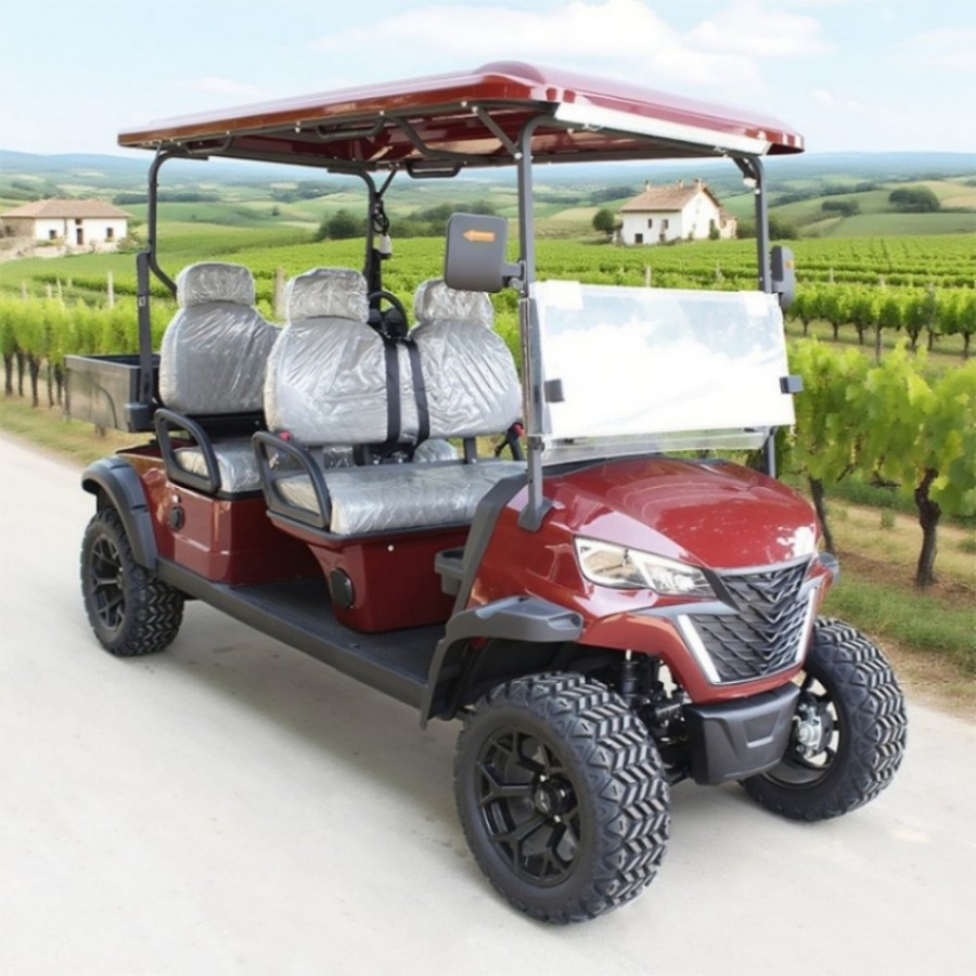 Carrinho de Golfe Elétrico Novo 4-Wheel Veículo de Passeio para 4 Passageiro com 5kw Motor Barato à Venda para Uso em Clube