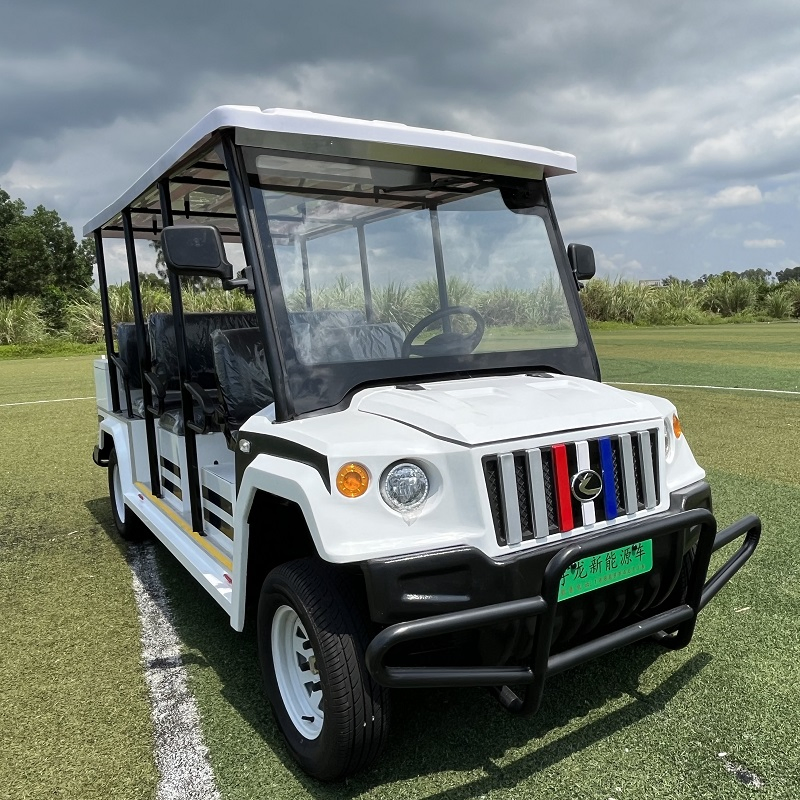 Venda Direta de Fábrica 8-Person Carrinho de Golfe Elétrico de Luxo 72V Carro Buggy de Golfe