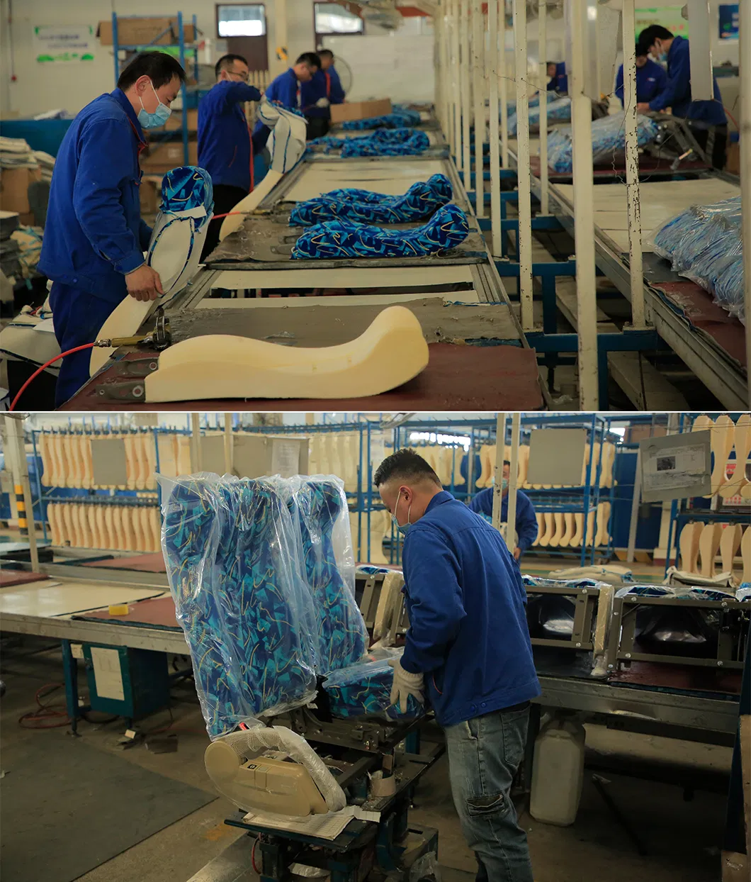Material de couro assento