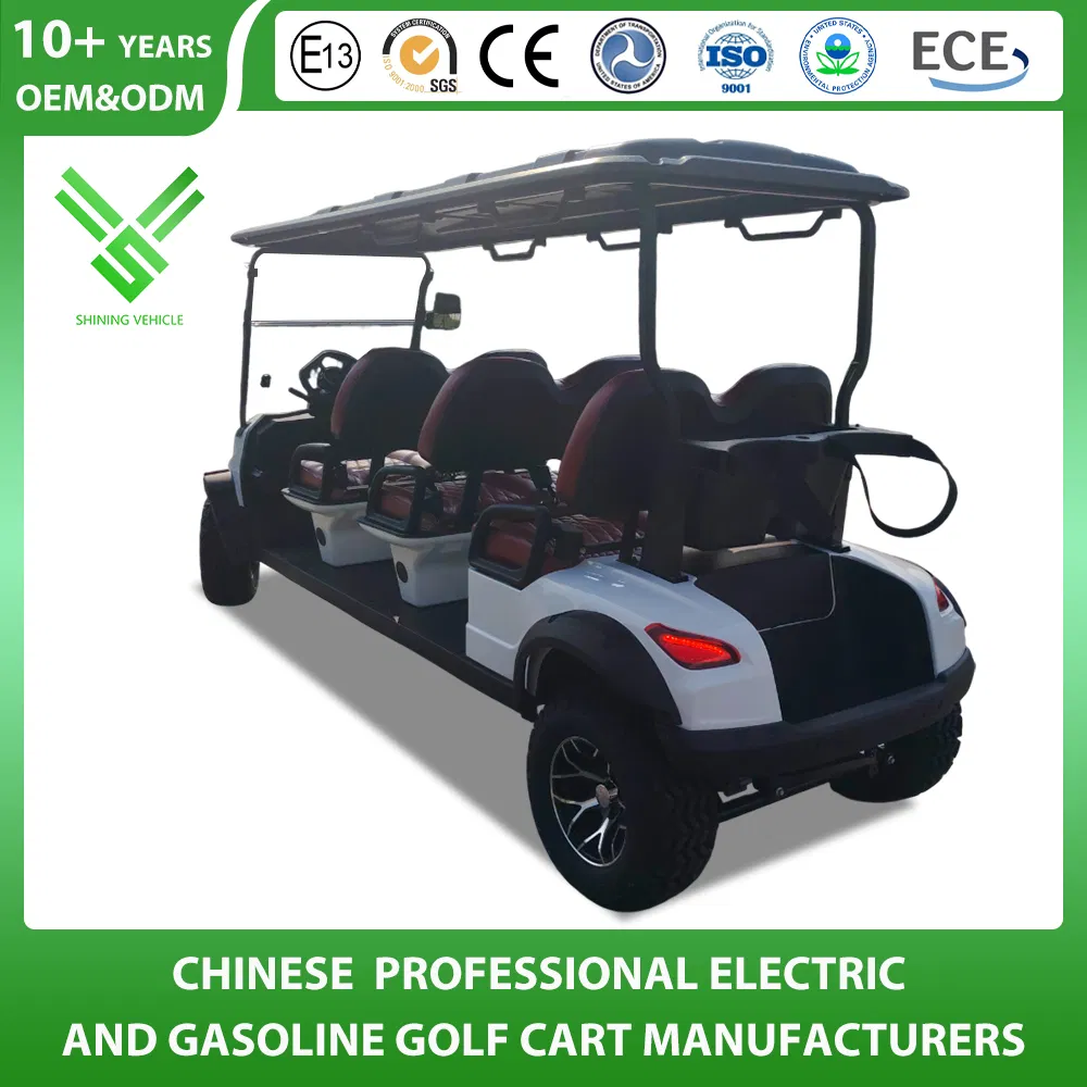 Carrinho de Golfe de Luxo Lsv 6 Lugares 72V Buggy de Litio Off Road para Caça