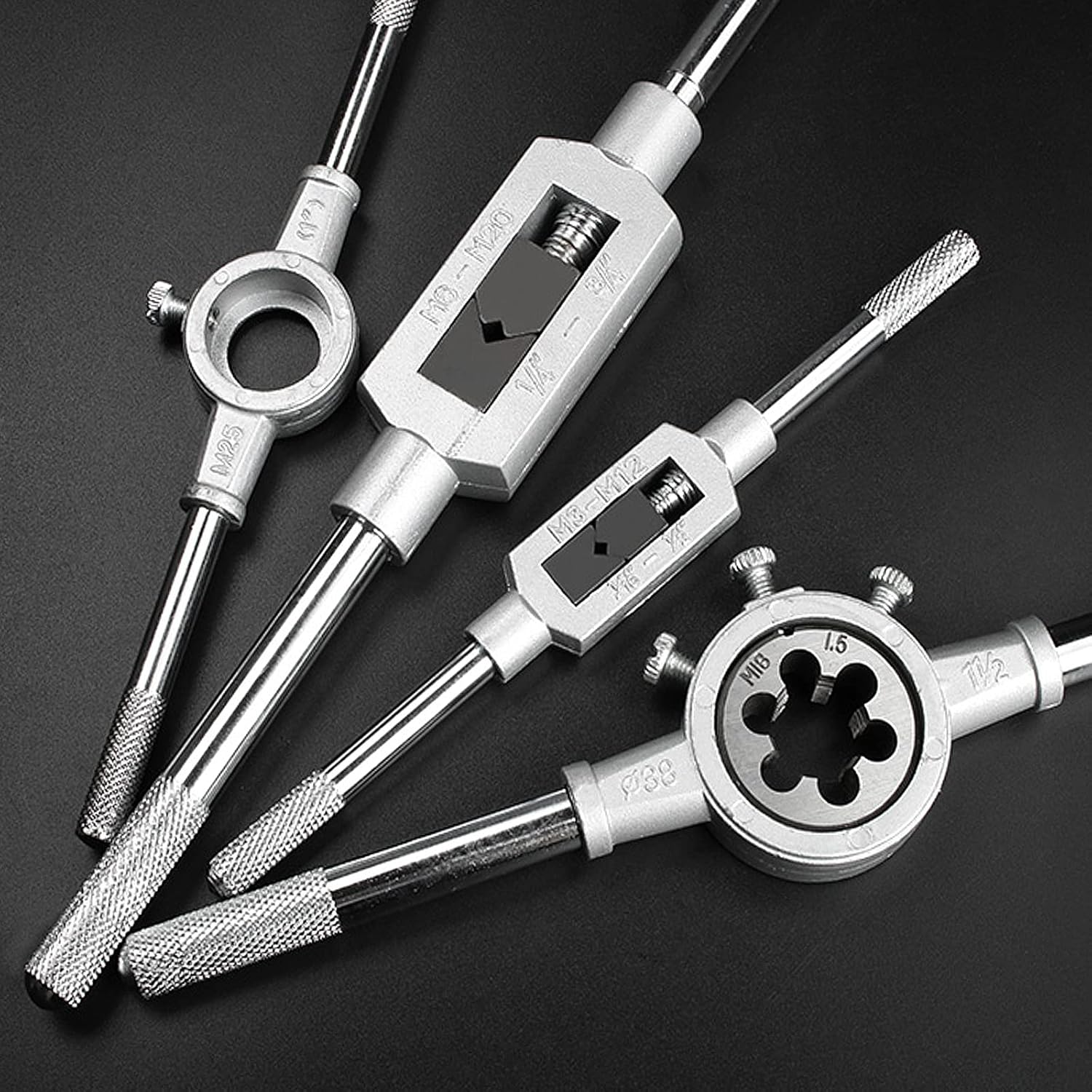 110pcs Hardware Tools Kit Alloy Steel Metric Tap and Die Set Thread Cutter Set Screw Tap Die Thread Tapping Tap and Die Set