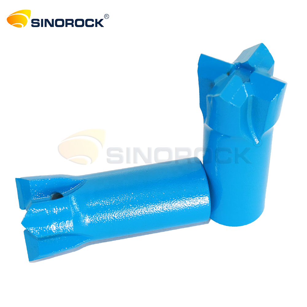 Rock drilling tools 40 mm 7 degree cross tapered drill bit