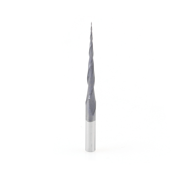 CNC Carbide Micro Conical Ball Nose Cutter Bits/CNC Milling Cutting Tool for Wood Taper Working