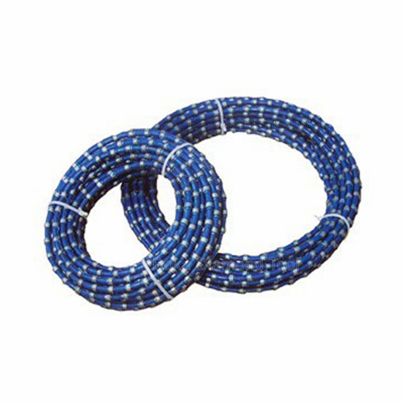 Heavy-Duty Fast Cutting Plastic Type Sintered Marble Concrete Granite Block Beaded Rope Diamond Wire Saw