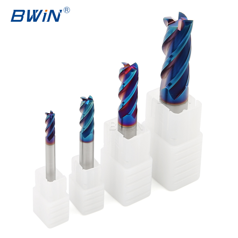 Source Factory Milling Cutter CNC Tools Endmill Solid Carbide HRC45 HRC55 HRC65 Endmill 4 Flute Flat Fresa End Mill