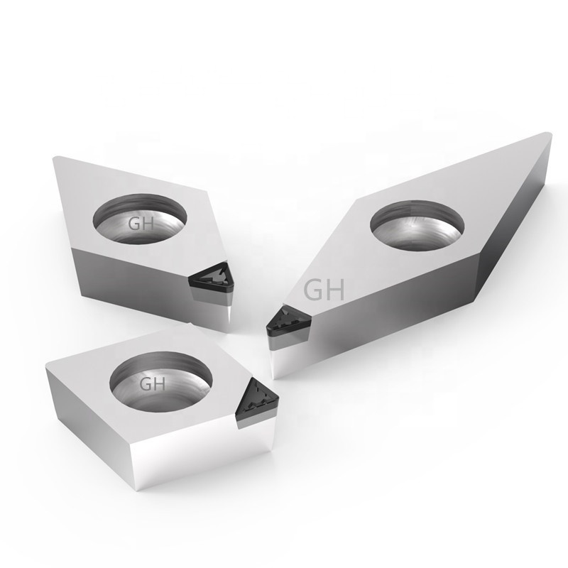 Diamond PCD Chipbreaker Turning Tools DCMT VCMT VCGT CCMT PCD Chip Breaker Insert For Aluminum