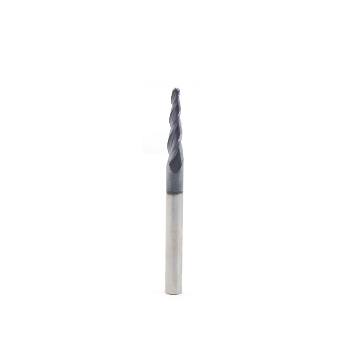 CNC Carbide Micro Conical Ball Nose Cutter Bits/CNC Milling Cutting Tool for Wood Taper Working