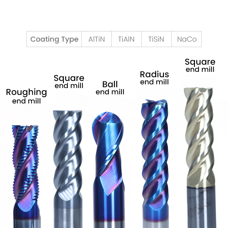 TiAlN/TiN Solid Carbide Milling Cutter 2/3/4 Flutes High Temperature Superalloy Machining OEM/ODM Customizable High Precision