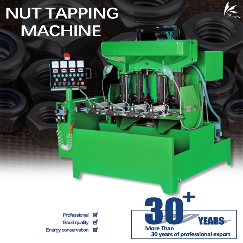 2025 Hot Sale Automatic Thread Cutting Machine 4 Spindle Small and Big Nut Tapping Machine