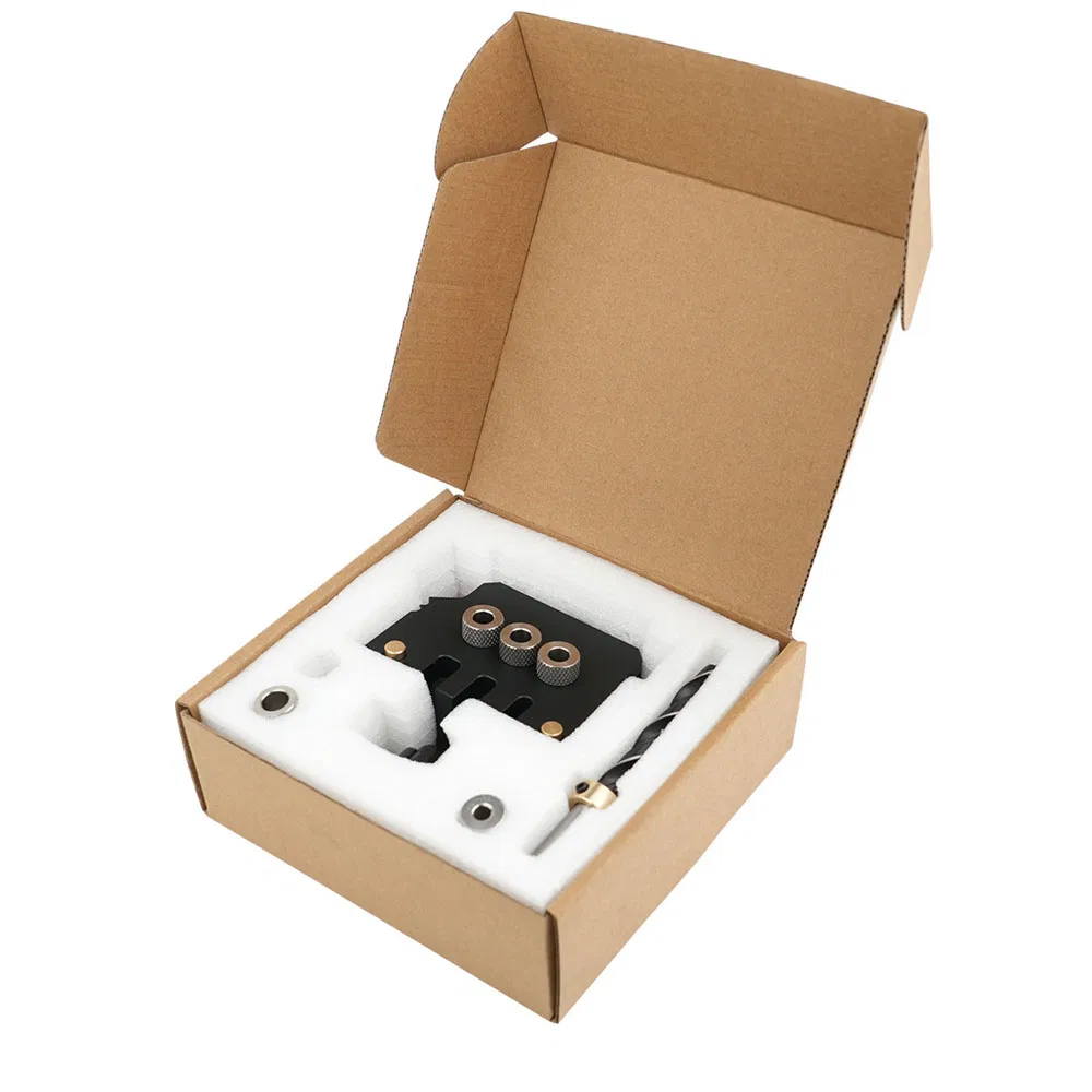 Professional Woodworking Dowel Jig - Auto-Align Drilling Guide System