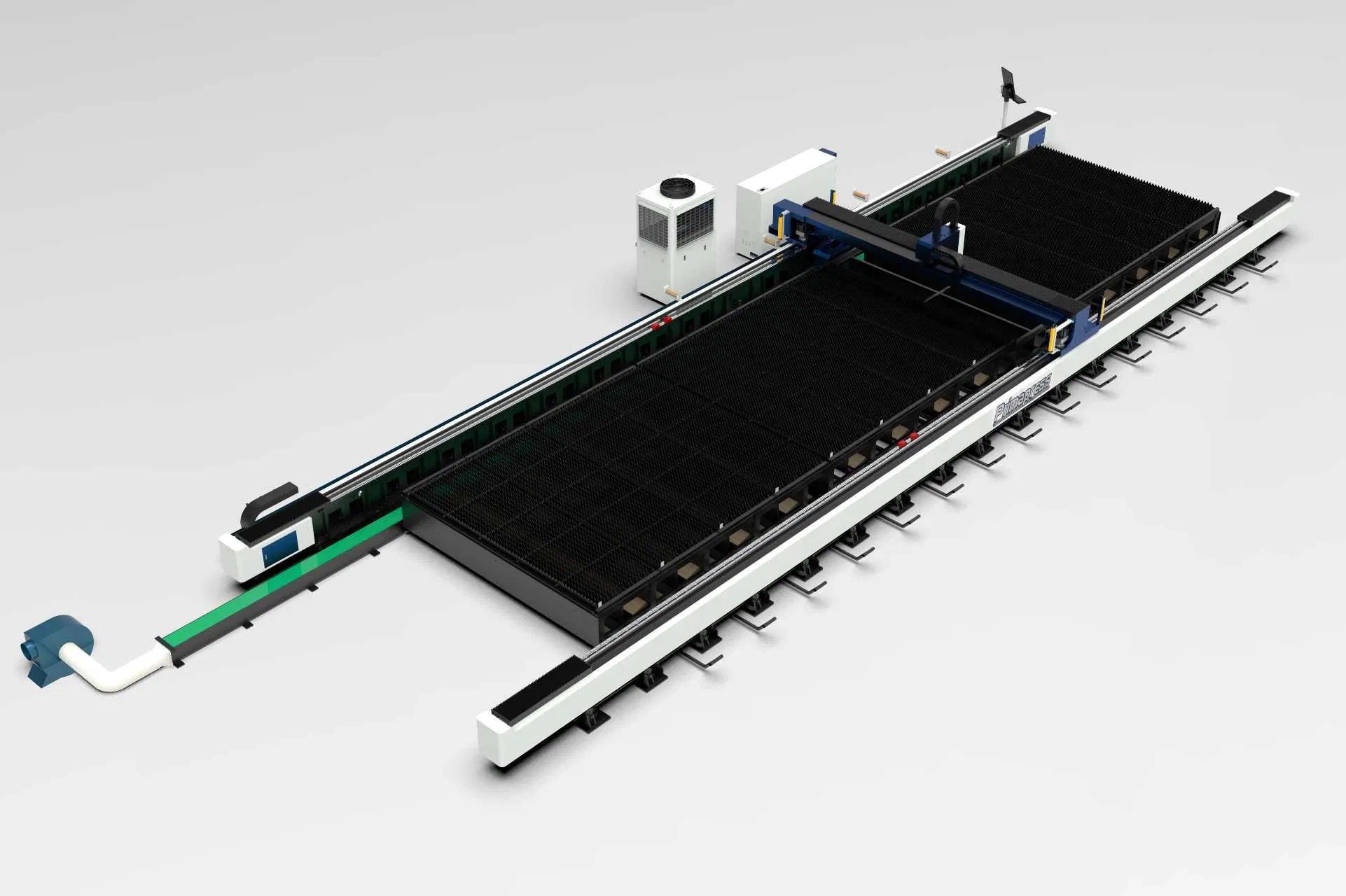 13045 12000W-60000W Heavy-Duty Laser Cutting System Industrial Ground Rail for Thick Steel &amp; Metal Plates