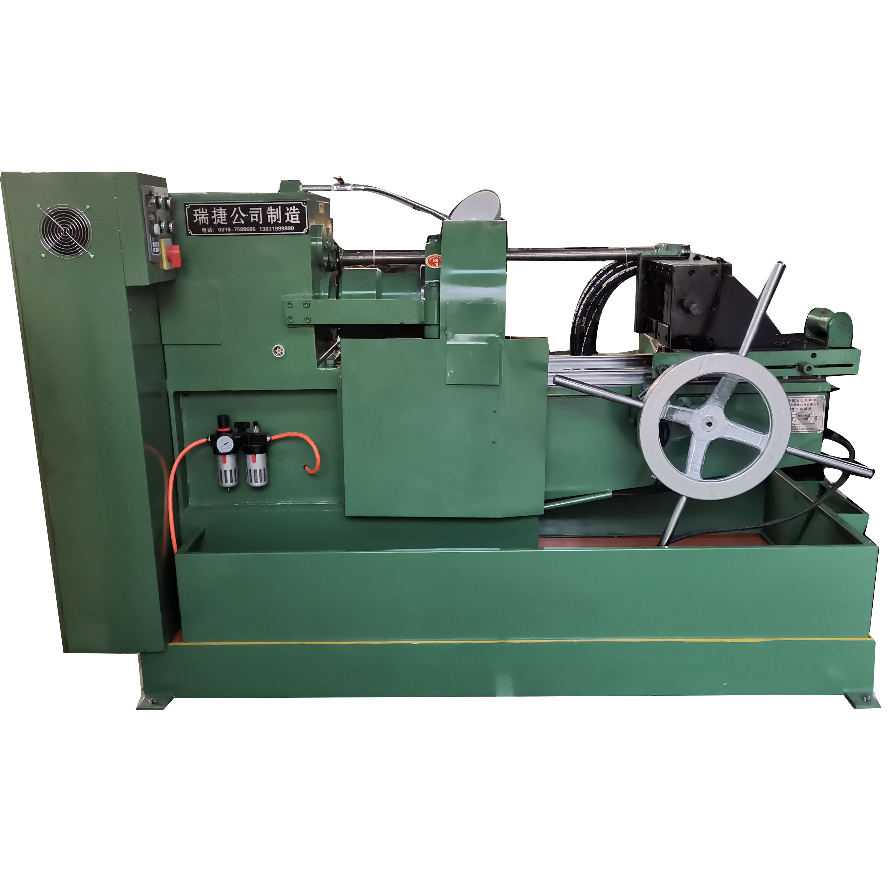 Hot-selling 65mm Solid Steel Bar Threading Machine Automatic Bolt Screw Round Bar Threading Machine Thread Cutting Machine