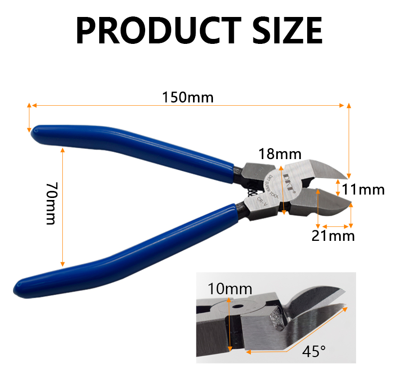High Carbon Steel Precision Gate Cutters Thin Blade Micro Side Nippers for Plastic Model & Electronics Precision Work