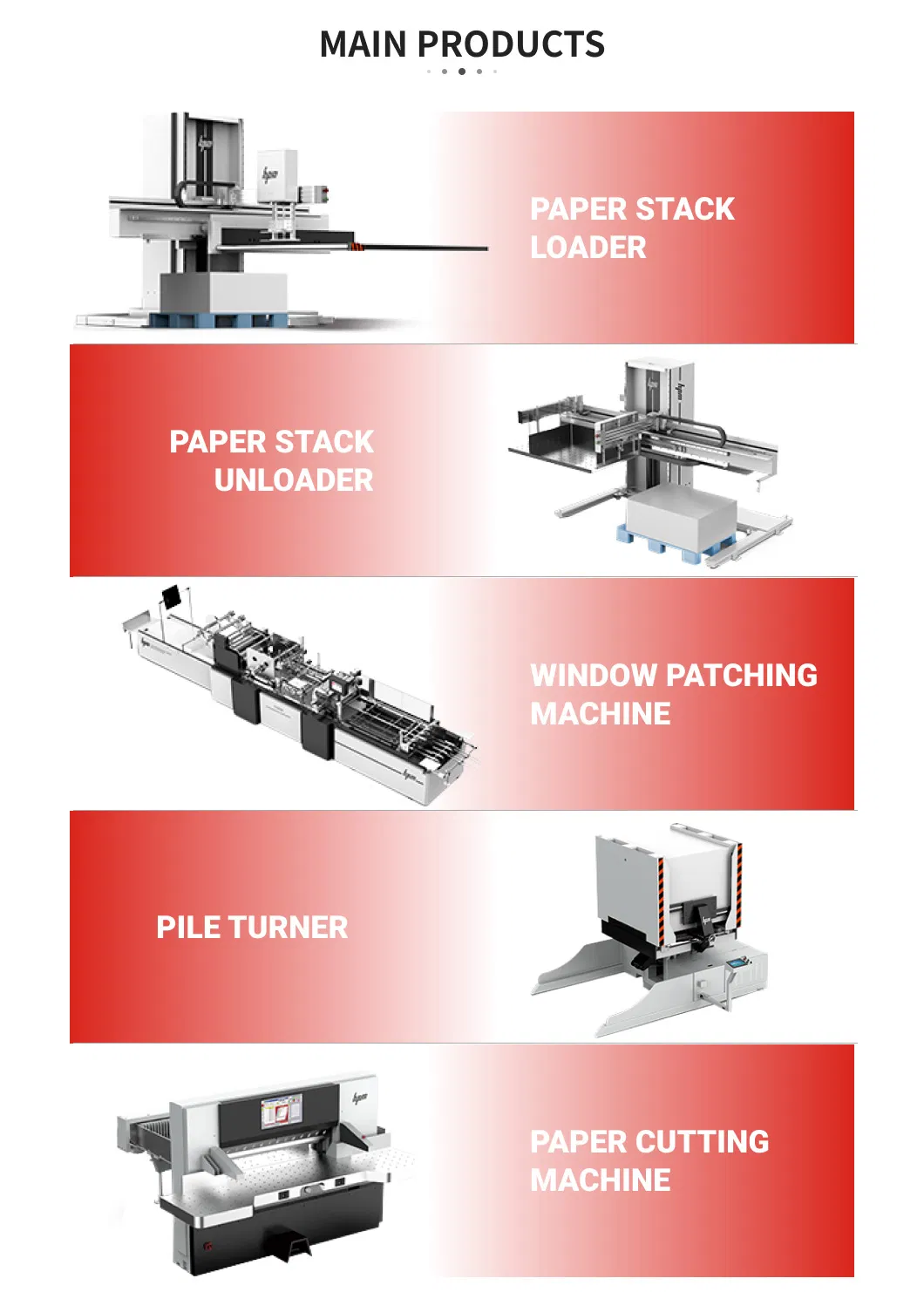 High Precision Automatic Guillotine Line Heavy Duty Advanced Paper Cutting System