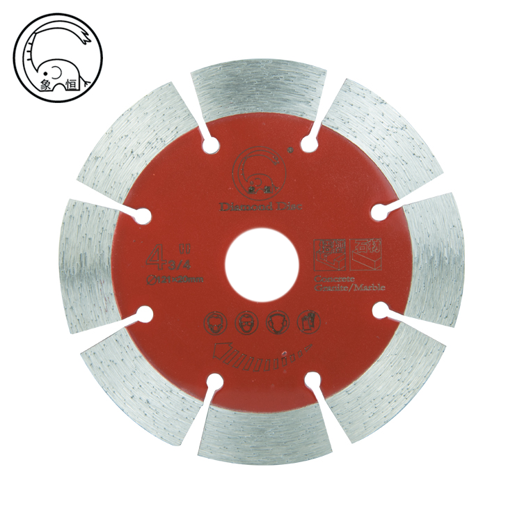 Industrial Grade 110mm Diamond Ti-Coated Saw Blade for Cutting Marble Granite &amp; Concrete Customized OEM Hot Press Process