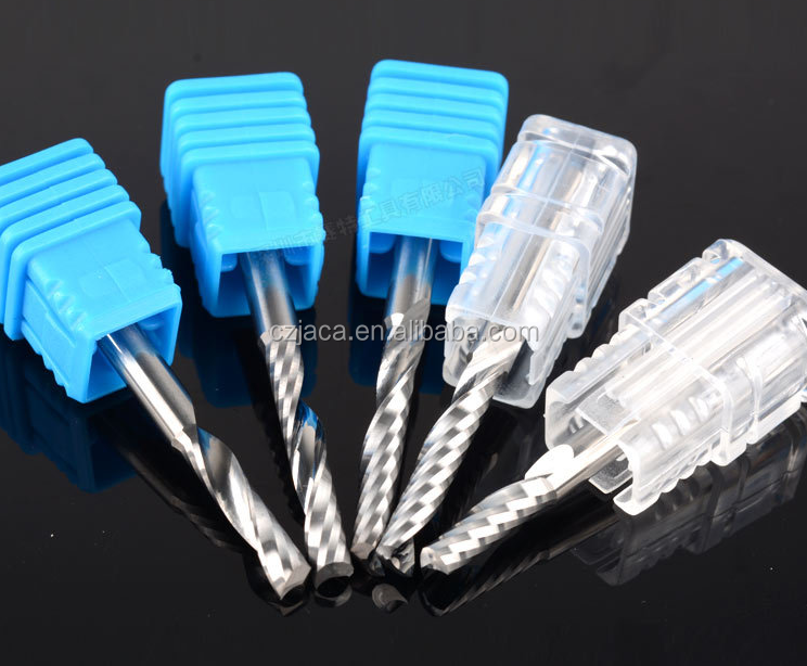 Tungsten Carbide Material and Up&amp;Down Cut One/Single Flute Spiral Router Bits CNC Milling Cutter