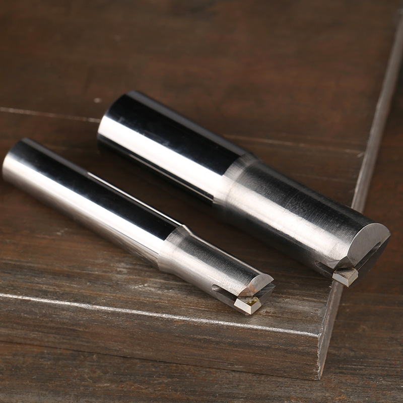 HUHAO MCD Single Crystal Diamond High Gloss Milling Cutter for CNC Cutting End Mill With Aluminum/Acrylic Carbide
