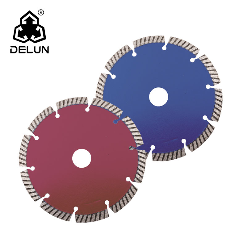 Industrial OEM 115x1.8x22.23mm Ti-coated Segment Cutting Disc for Marble Granite Concrete Diamond Saw Blade