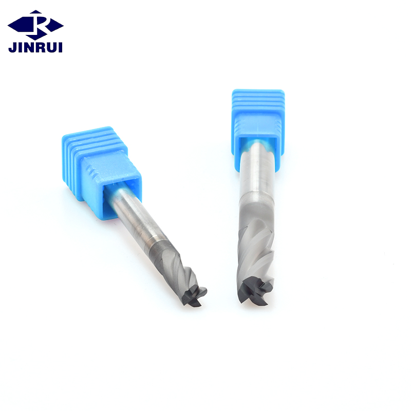JR110 CNC Cutting Tools HRC68 Diamond Coating Milling Cutter End Mill for Graphite Fiber