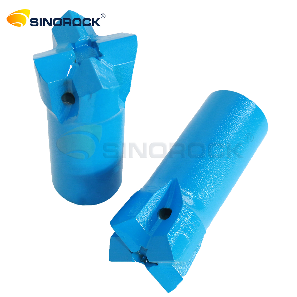Carbon Steel Rock Drilling Tools 7 Degree Cross Tapered Drill Bits In Sizes 34mm 36mm 38mm 40mm For Forging Drilling Equipment