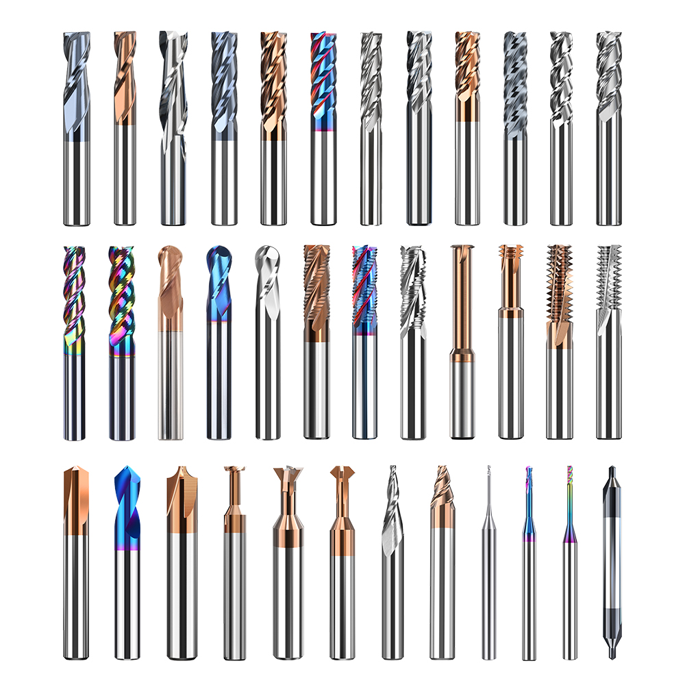 HUHAO Compression Tungsten Carbide End Milling Cutter Wood CNC Tools Bit For CNC Router