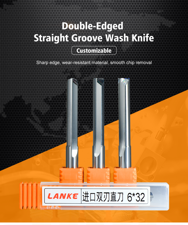 Double Flutes Straight Slot Cutter Details 1