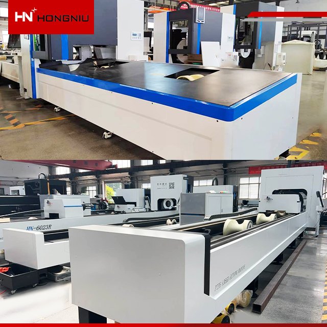 Hongniu Ultra High Speed Water Cooling Cypcut Metal Fiber Laser Tube Cutting Machine For Metal Pipe And Tube