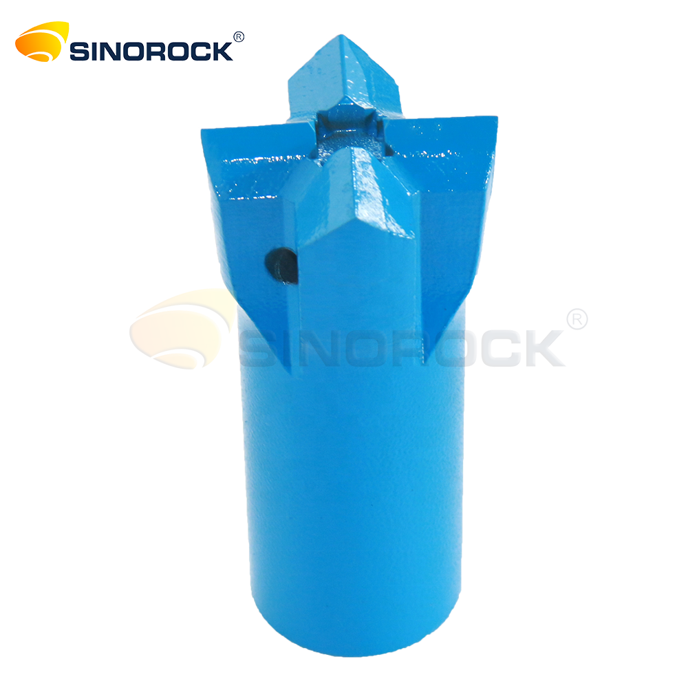 Carbon Steel Rock Drilling Tools 7 Degree Cross Tapered Drill Bits In Sizes 34mm 36mm 38mm 40mm For Forging Drilling Equipment