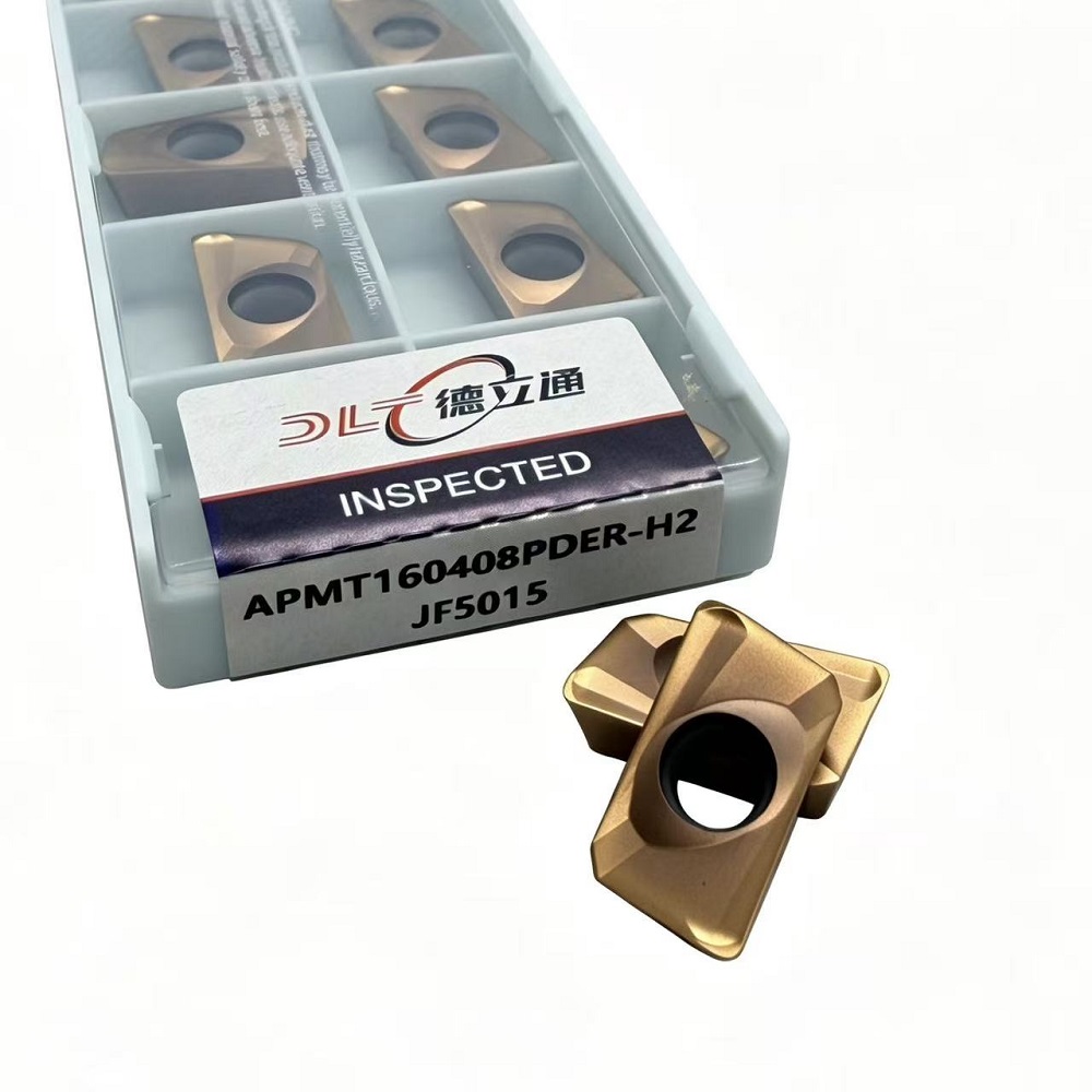 DLT APMT160408PDER-H2 JF5015 Carbide Milling Inserts CNC Indexable Milling Blade For Steel Wear Resistant Cutting Tools