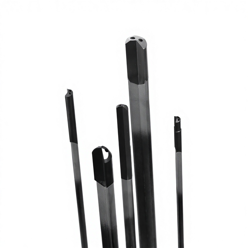 Single-fluted Deep Hole Gun Drills with Brazed Carbide Head