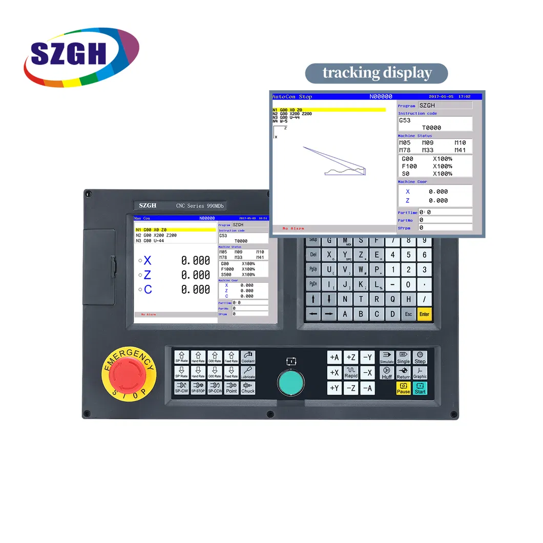 Compact 2 Axis CNC Lathe Controller System for Precision Turning