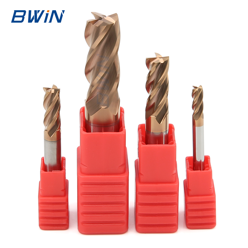 High Feed Solid Carbide Endmills Flat Square End Mill CNC Machine Tool Cutting Chamfer Tool CNC Milling Cutter for Metal