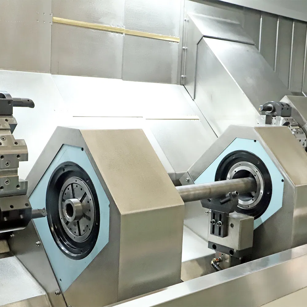 Precision Double Turret CNC Lathe Featuring GSK Control System