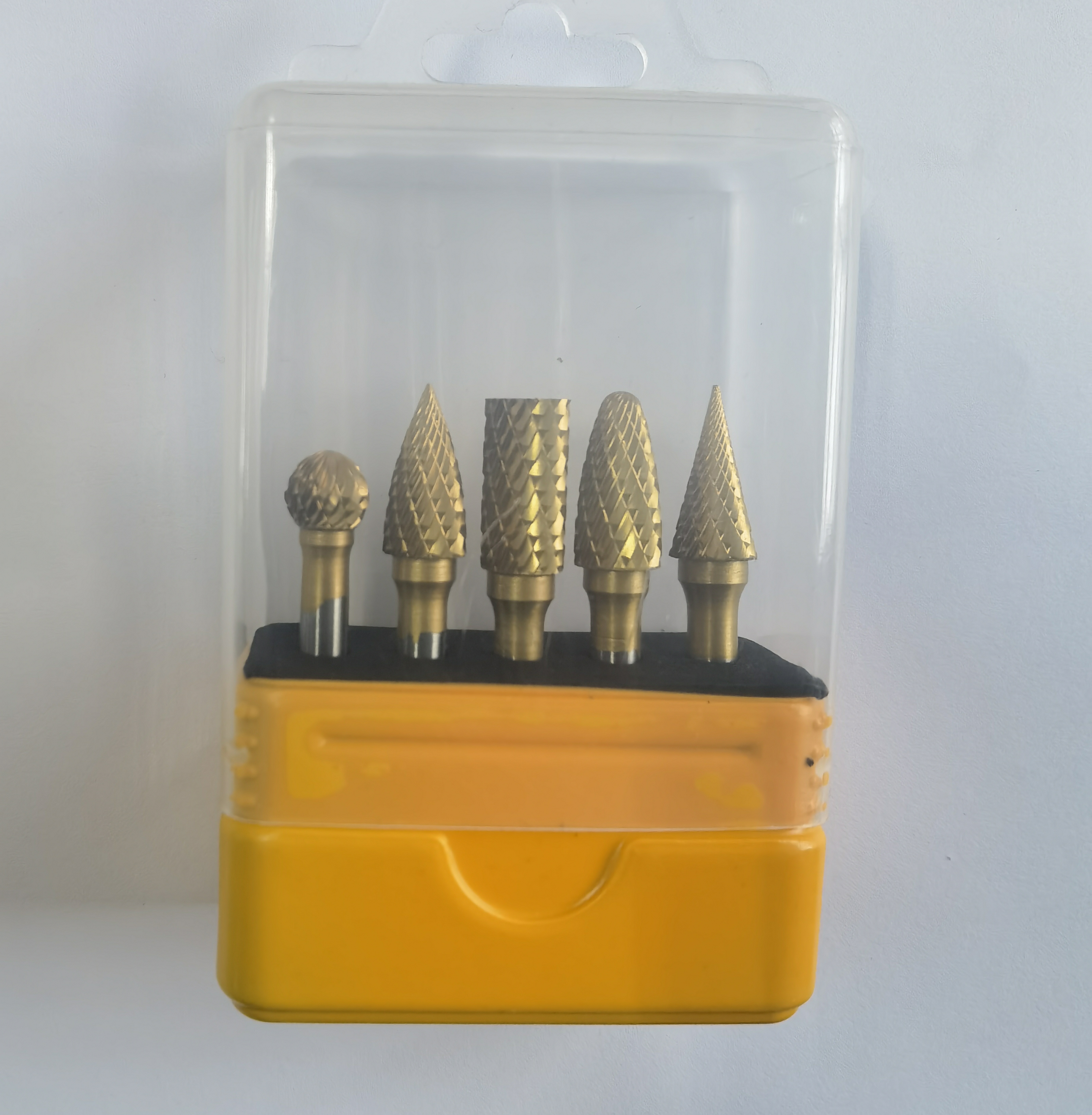 12mm 5 Pcs Carbide Burr Set with TIN and TIALN Coated PVD Tungsten Carbide Burrs Silver Copper Welding