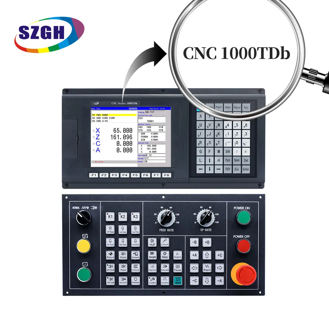 Compact 2 Axis CNC Lathe Controller System for Precision Turning