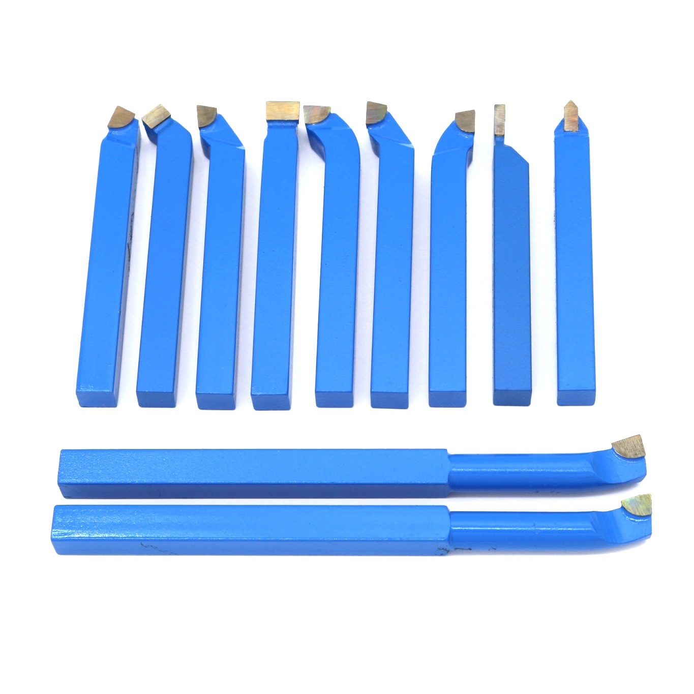 11Pcs Carbide Tipped Lathe Cutting Tool Set