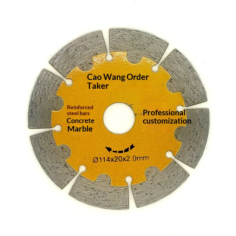 114x20x2mm CrN Coated Sintered Wall Grooving Diamond Tool Saw Blade Reinforced Concrete Marble Cutting Wear-Resistant Durable