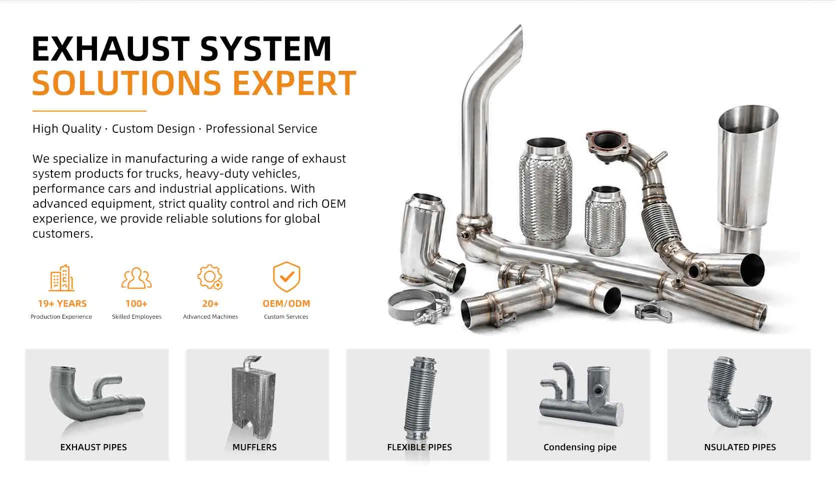 Premium Stainless Steel Exhaust Systems for Heavy-Duty Vehicles