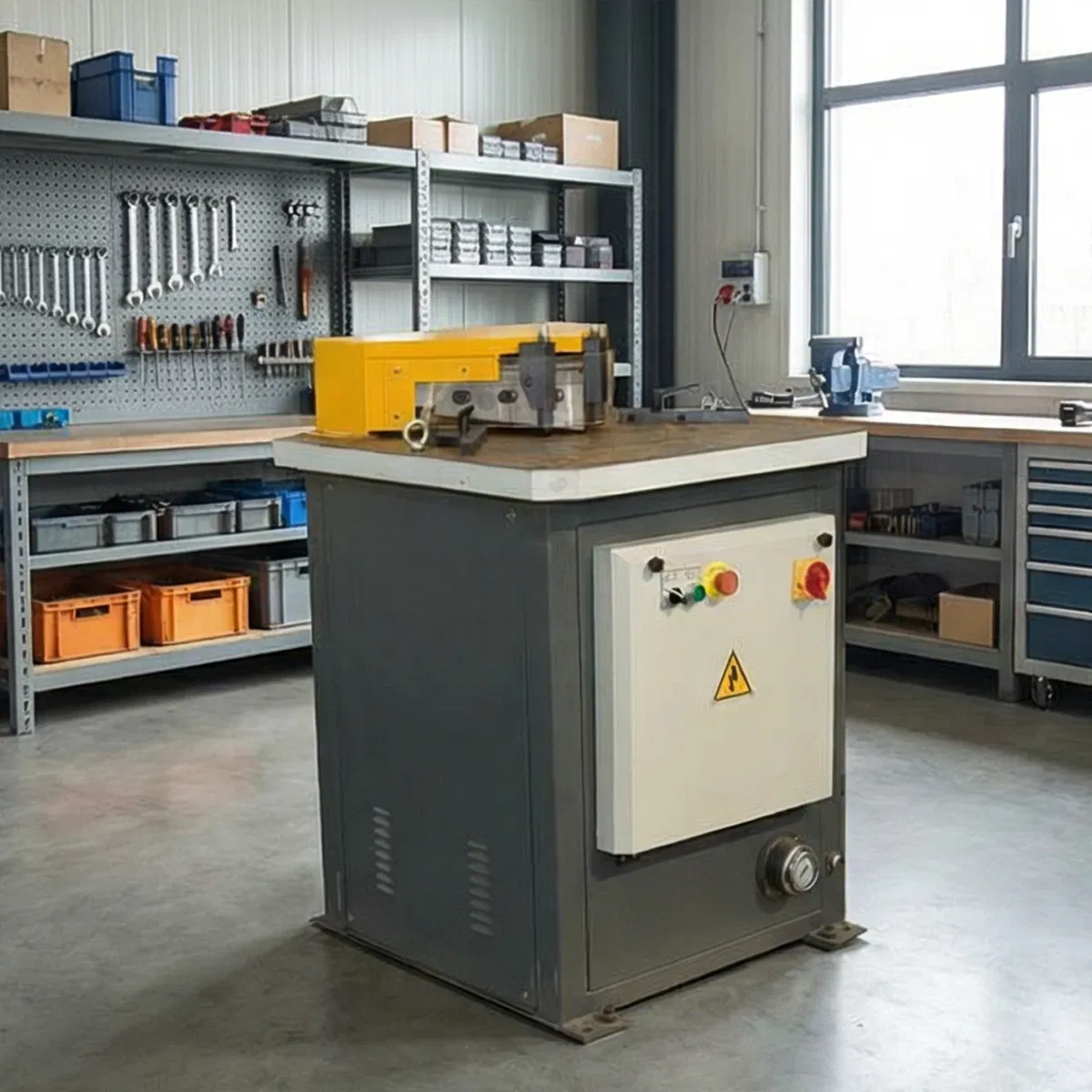 Efficient CNC Angle Cutting System for High-Speed Steel Processing